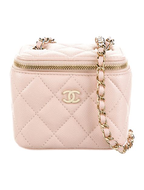 chanel mini vanity case with handle|chanel vanity case original.